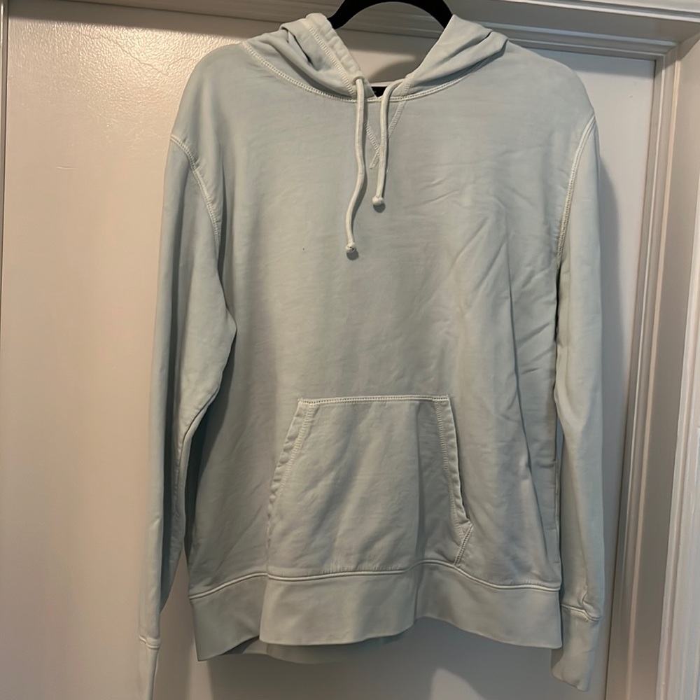 J Crew light blue long sleeve hoodie size xl